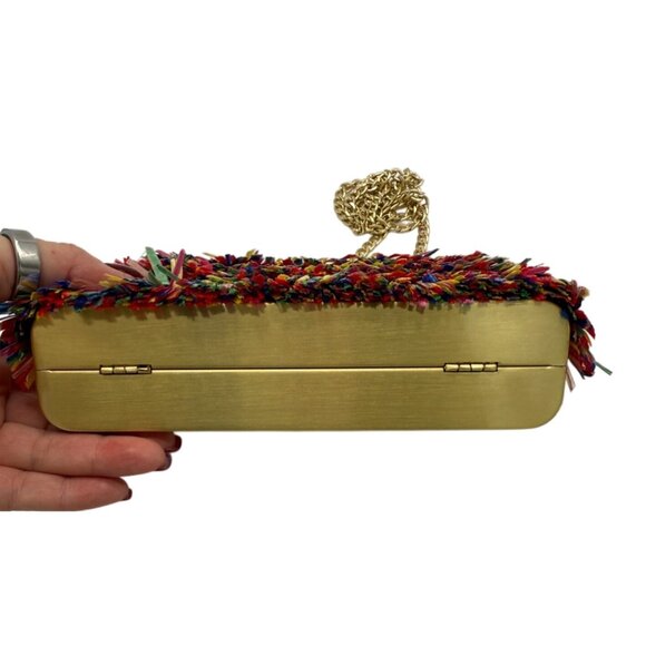 Olga Berg Carlita Carnivale Clutch NWT - Picture 7 of 9